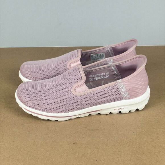 Skechers Slip-Ins Go Walk 5 Joy Vela Shoes Womens 6 Mauve Pink Memory Foam - Picture 11 of 11